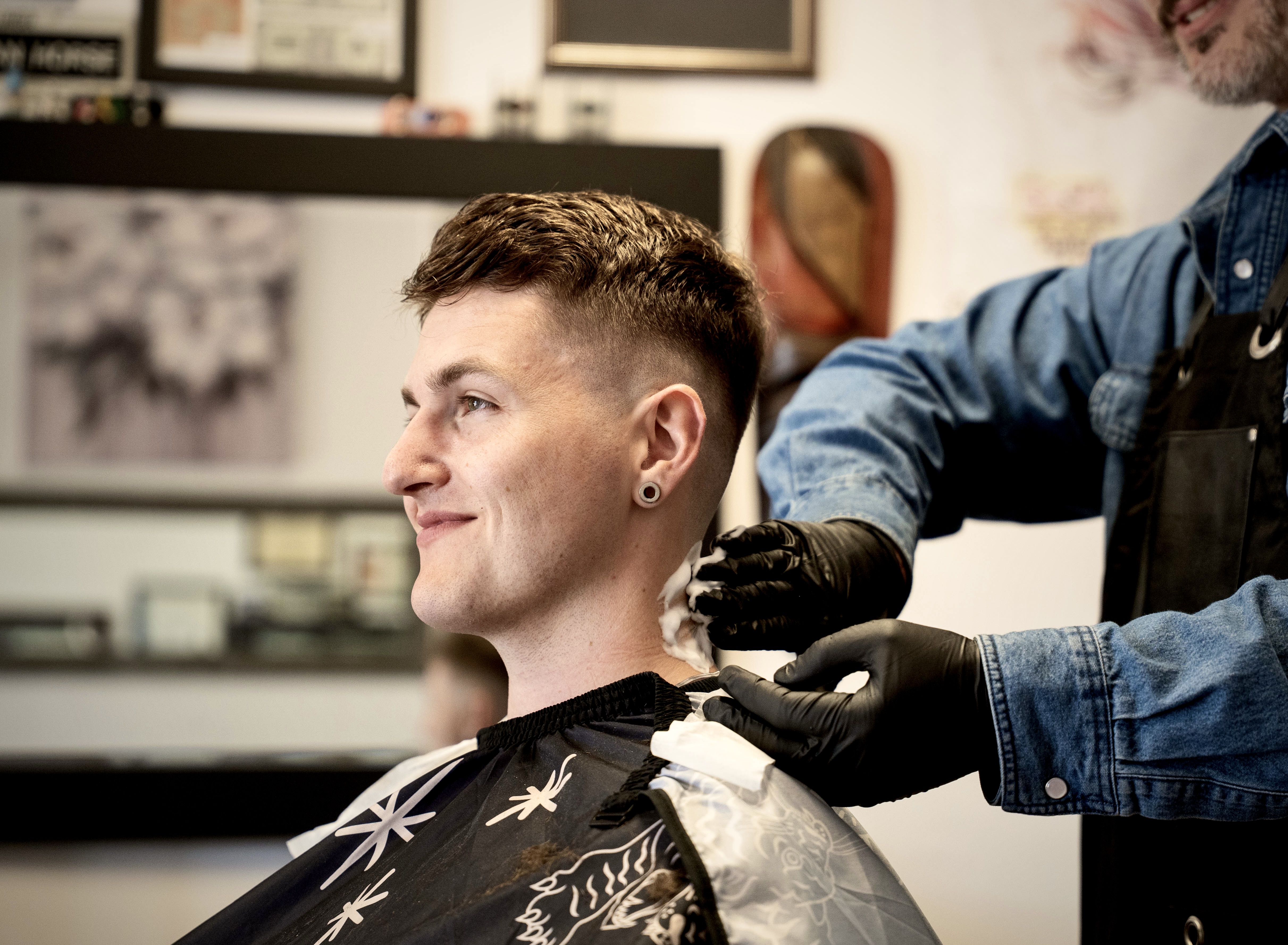 Nick, Ironmark Studio, at the barber chair